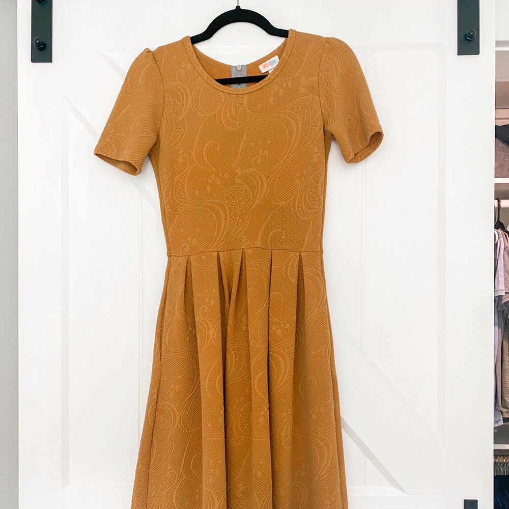 Mustard Yellow Amelia Dress with Pockets